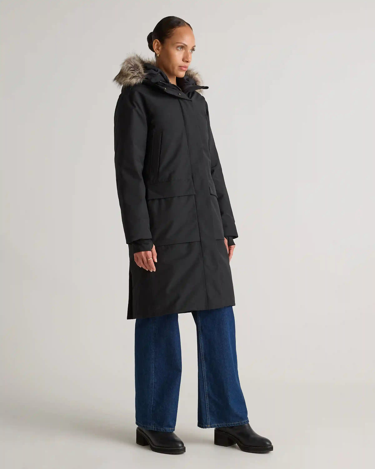 Responsible Down Hooded Long Parka