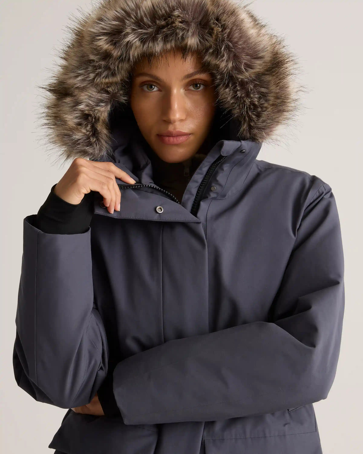 Responsible Down Hooded Long Parka