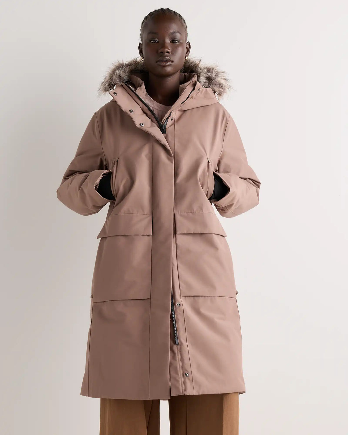 Responsible Down Hooded Long Parka