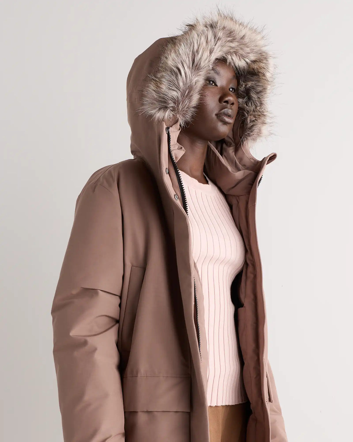 Responsible Down Hooded Long Parka
