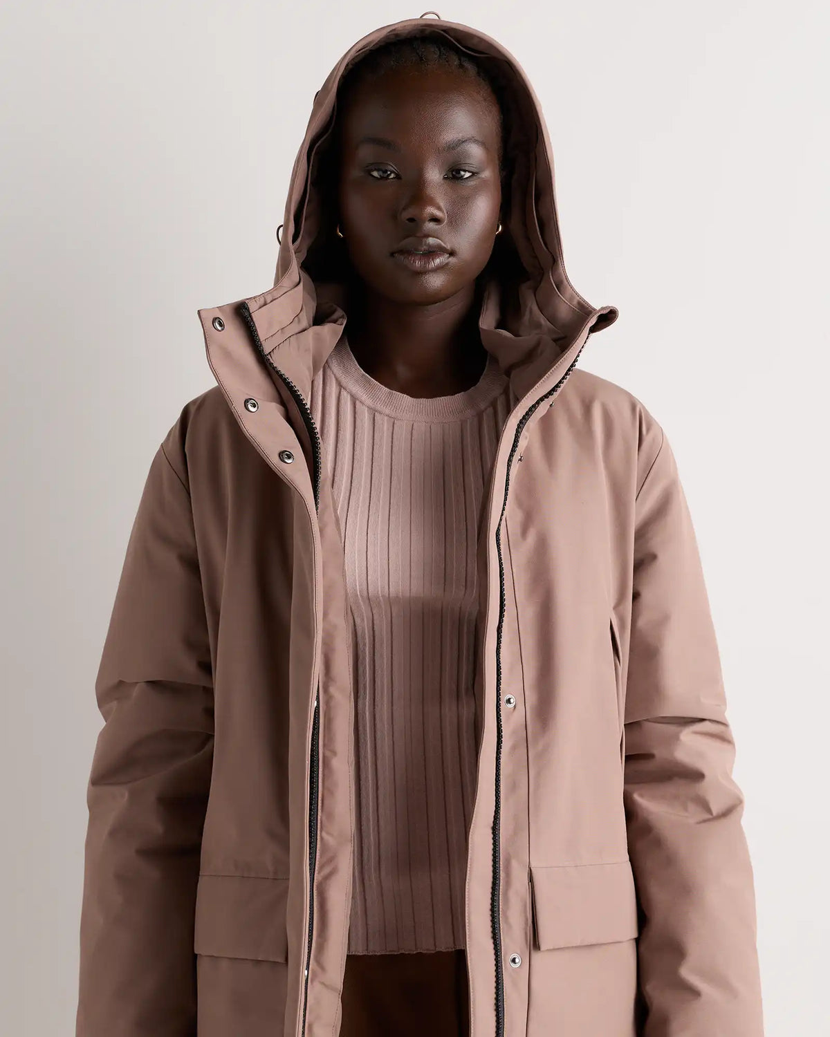 Responsible Down Hooded Long Parka