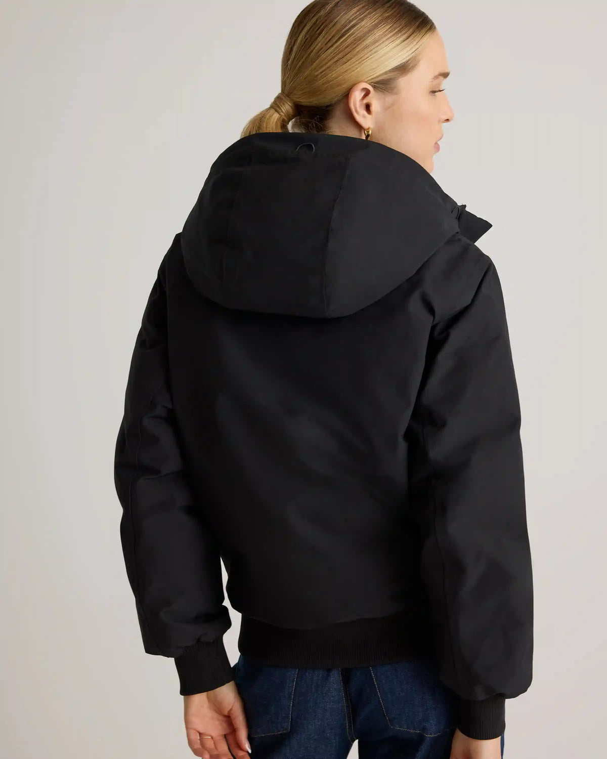 Responsible Down Hooded Short Parka