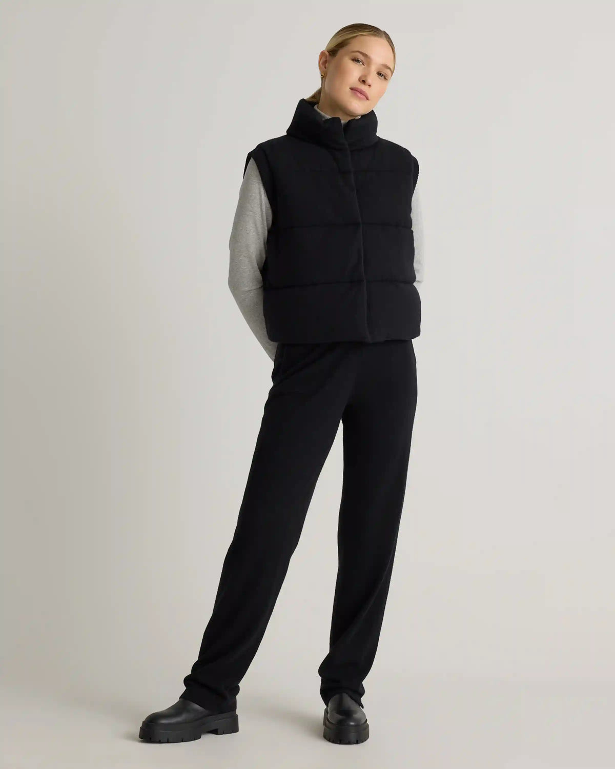 Mongolian Cashmere Puffer Vest