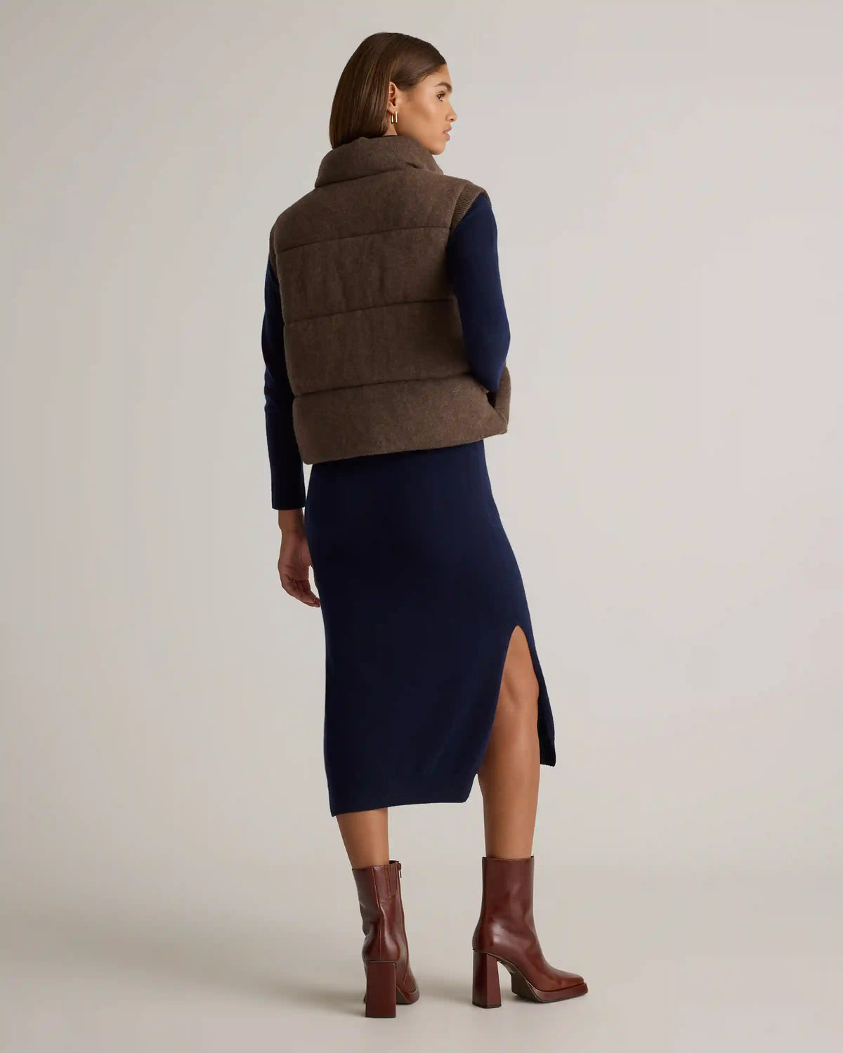 Mongolian Cashmere Puffer Vest