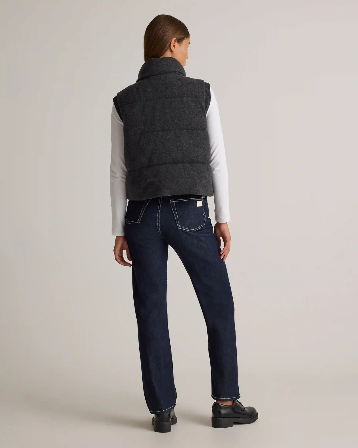 Mongolian Cashmere Puffer Vest
