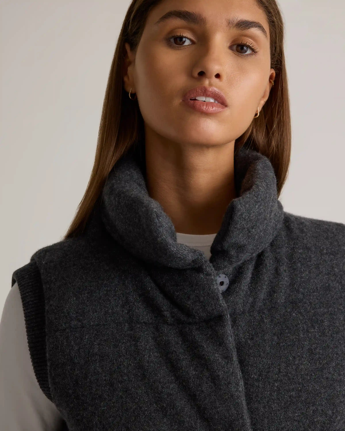 Mongolian Cashmere Puffer Vest
