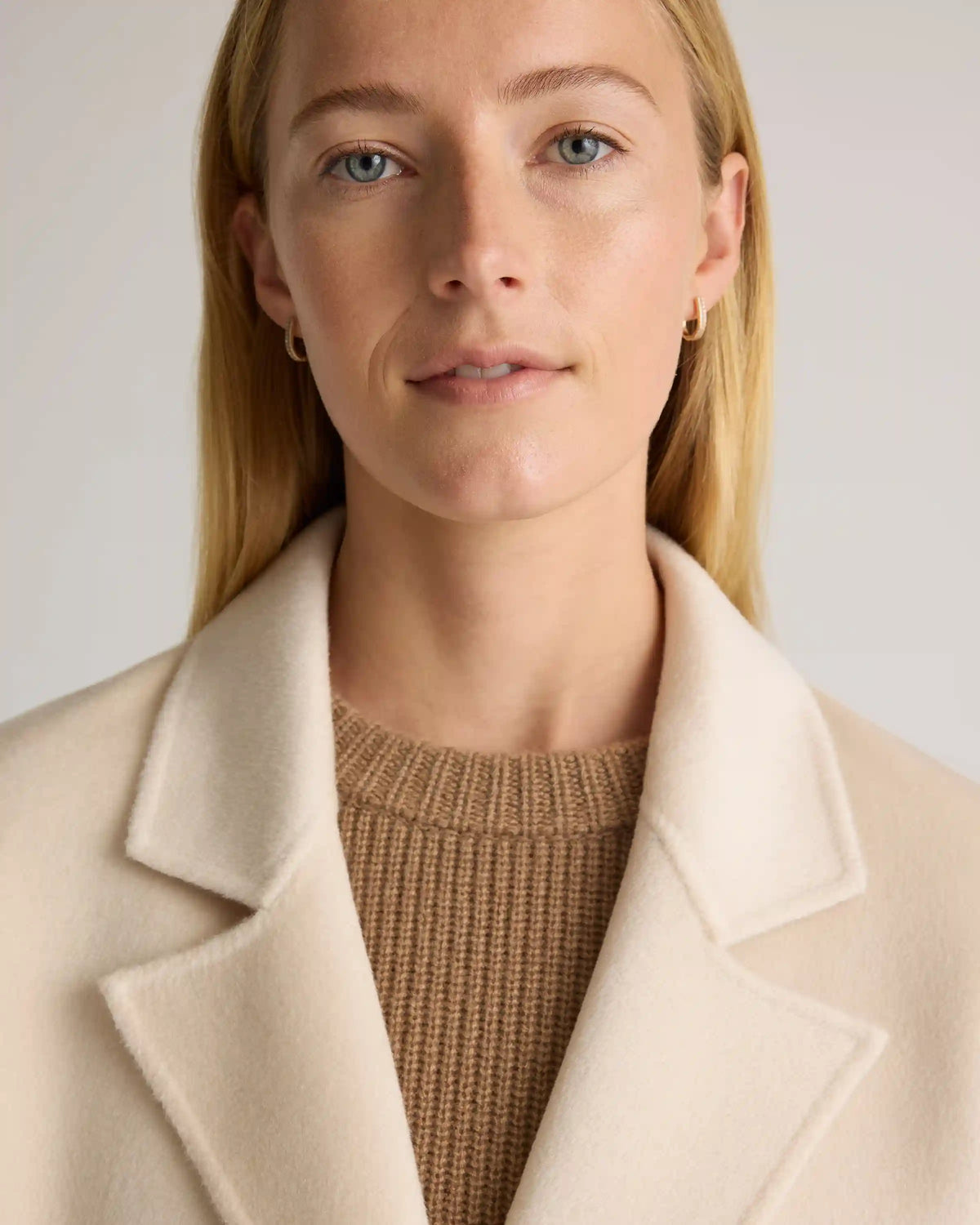 100% Mongolian Cashmere Double-Faced Open Blazer