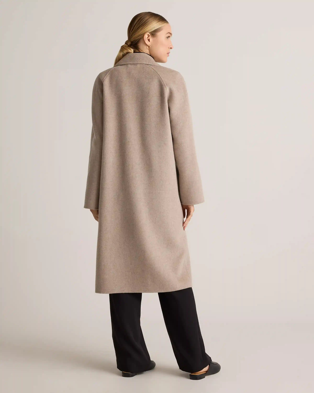 Double-Faced Merino Wool Notched Lapel Coat