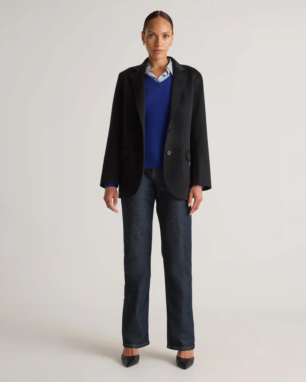 Double-Faced Merino Wool Soft Blazer