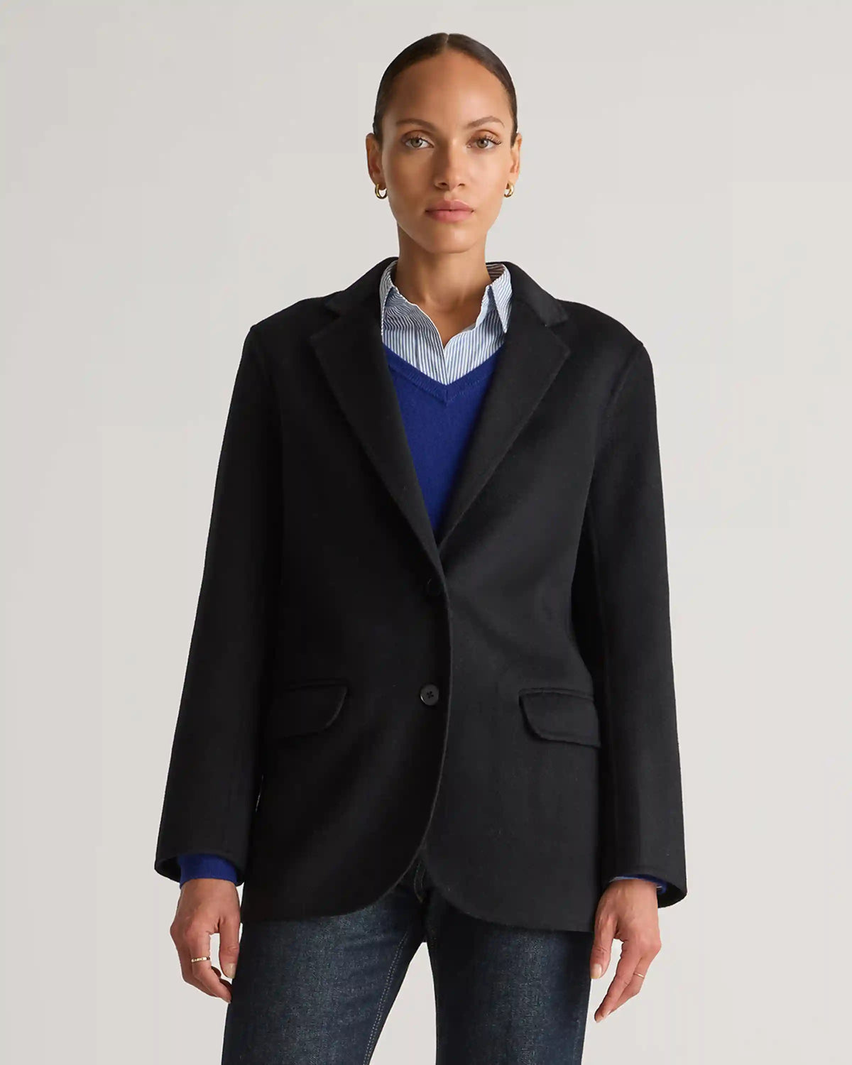 Double-Faced Merino Wool Soft Blazer