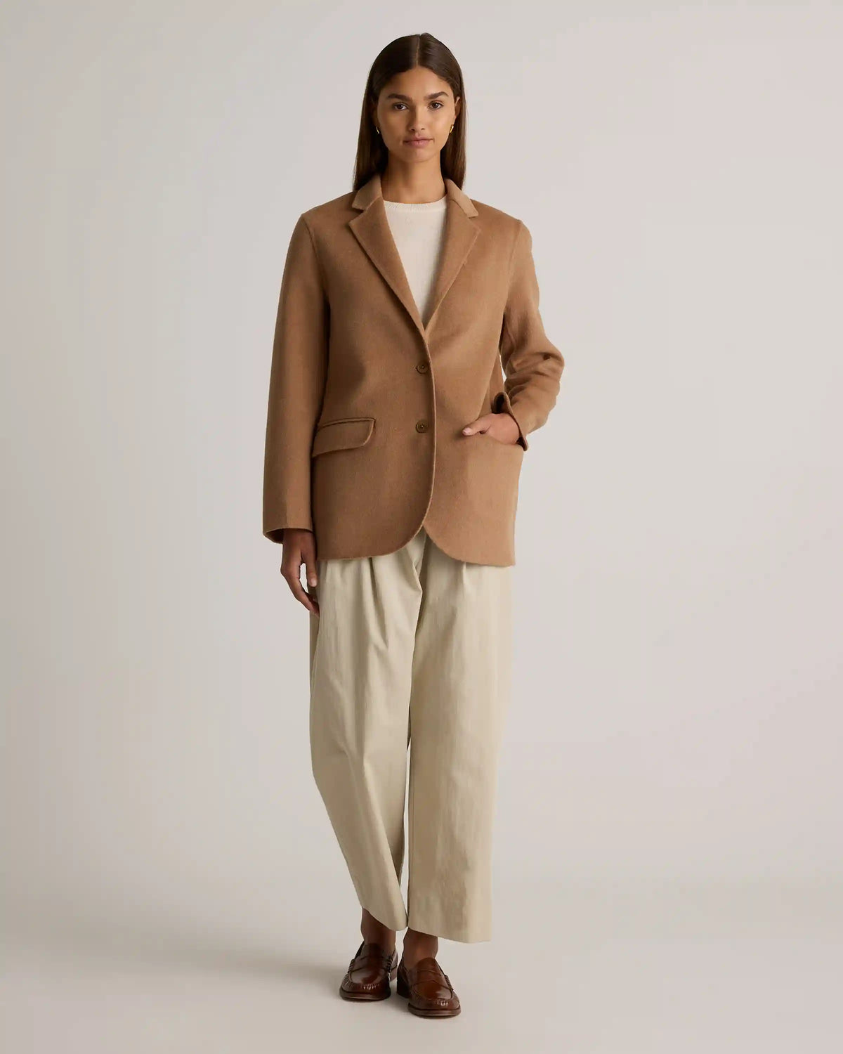 Double-Faced Merino Wool Soft Blazer