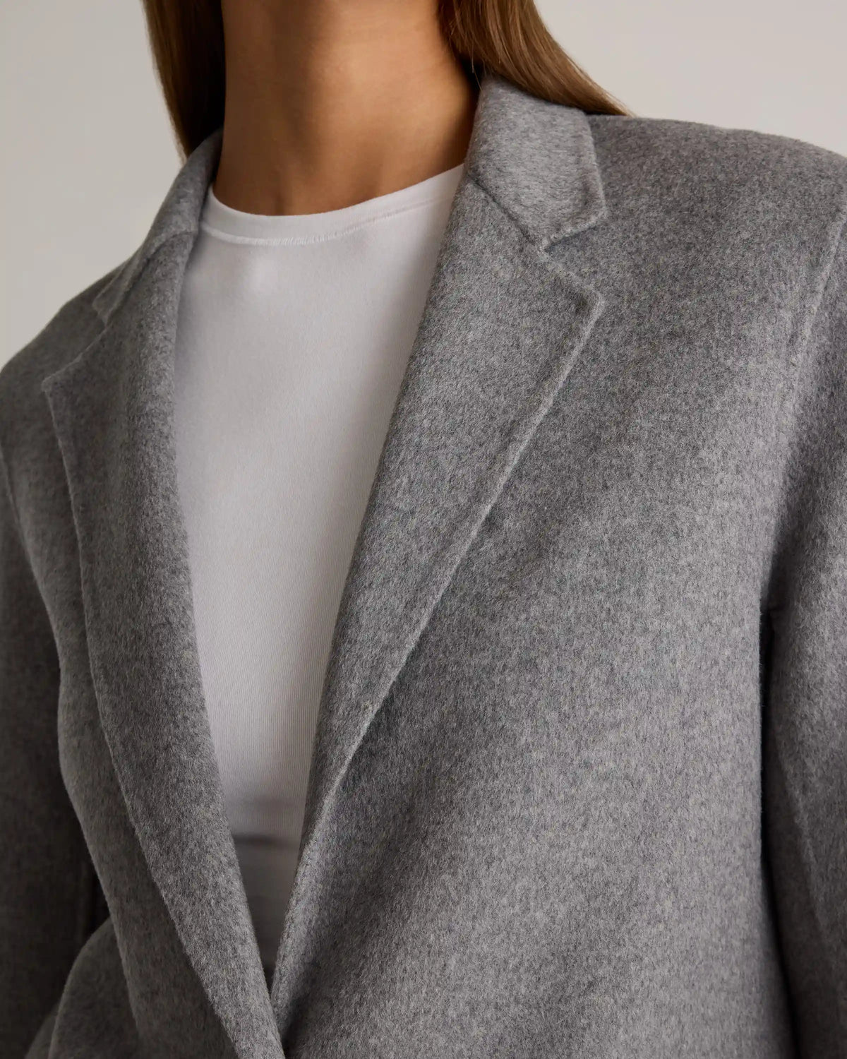 Double-Faced Merino Wool Soft Blazer