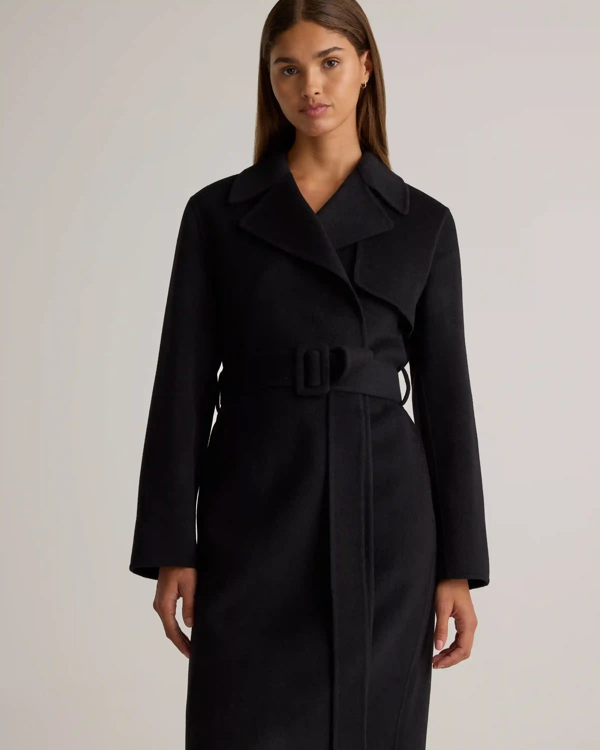 Double-Faced Merino Wool Trench Coat
