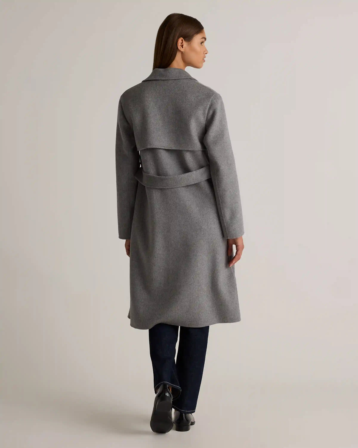 Double-Faced Merino Wool Trench Coat