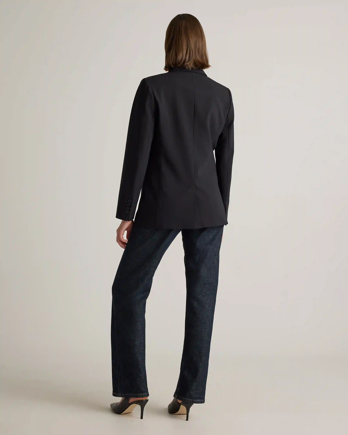Italian Wool Long Blazer