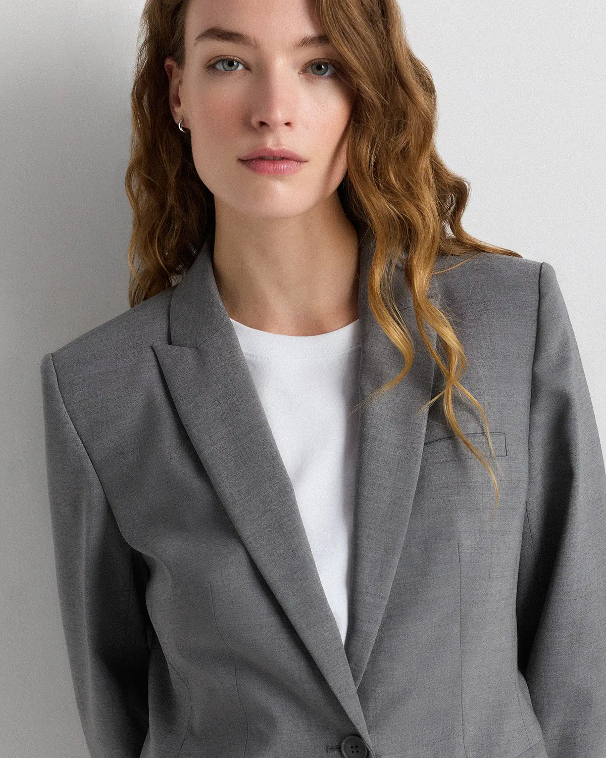 Italian Wool Long Blazer