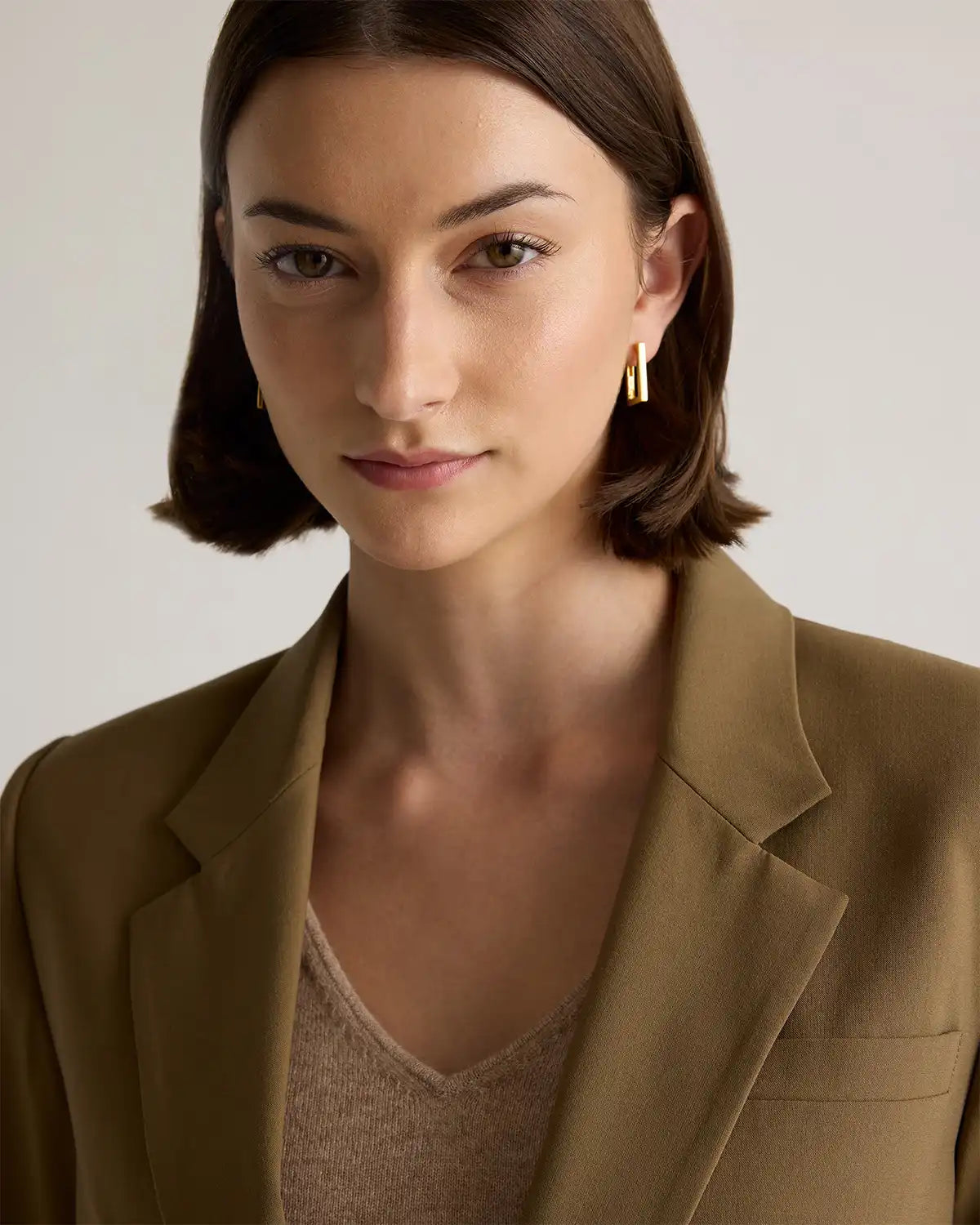 Italian Wool Long Blazer