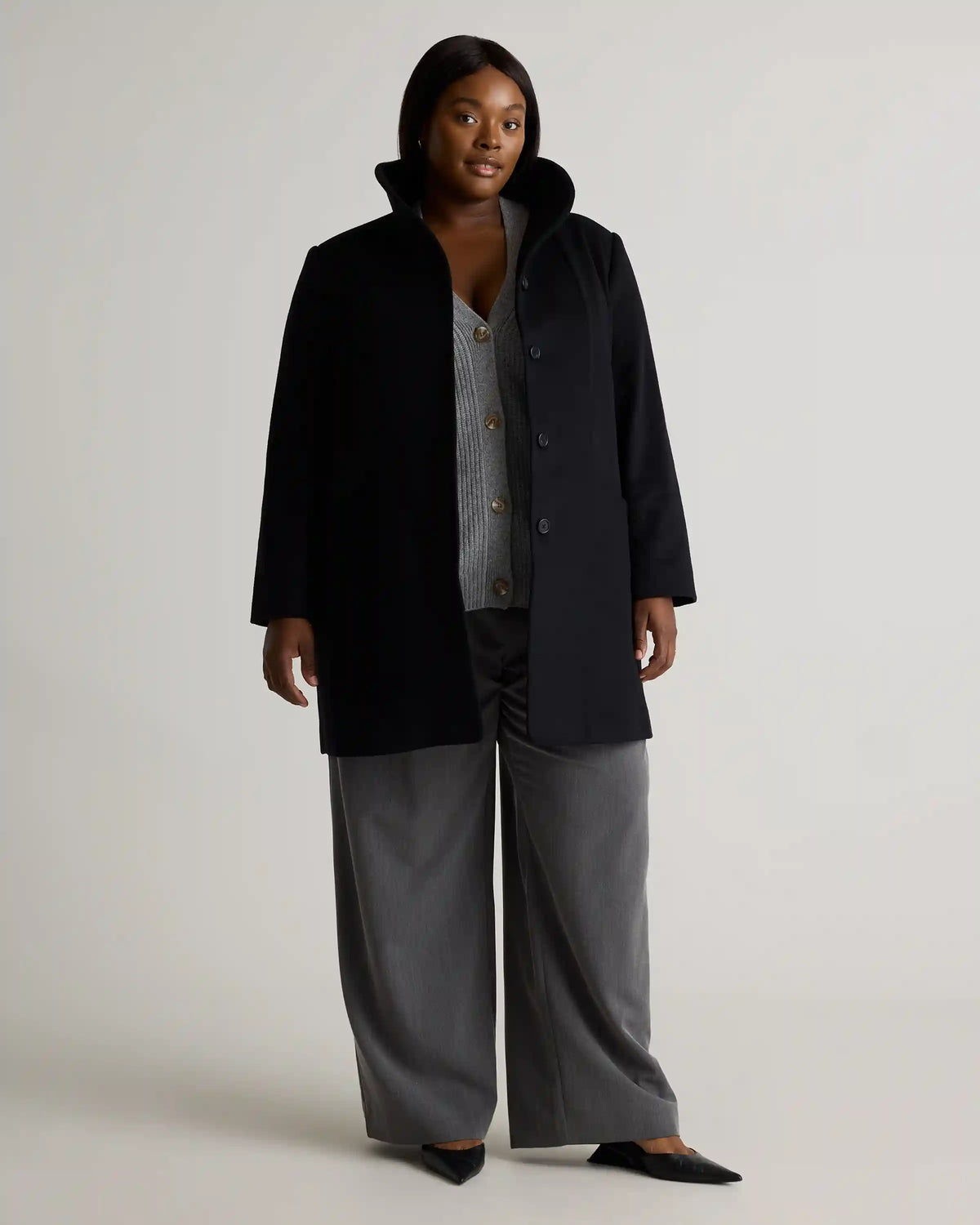 Italian Wool Cocoon Coat