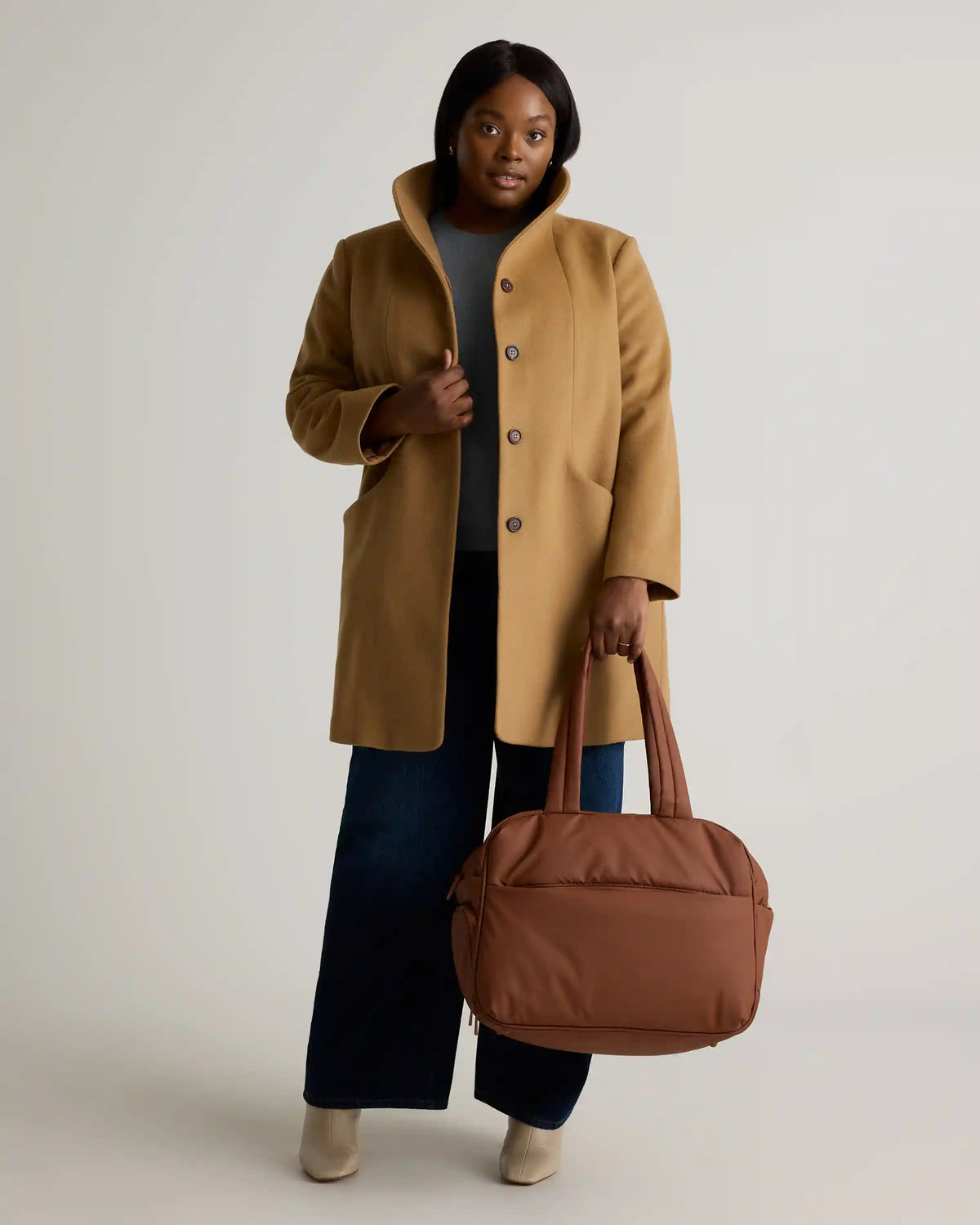Italian Wool Cocoon Coat