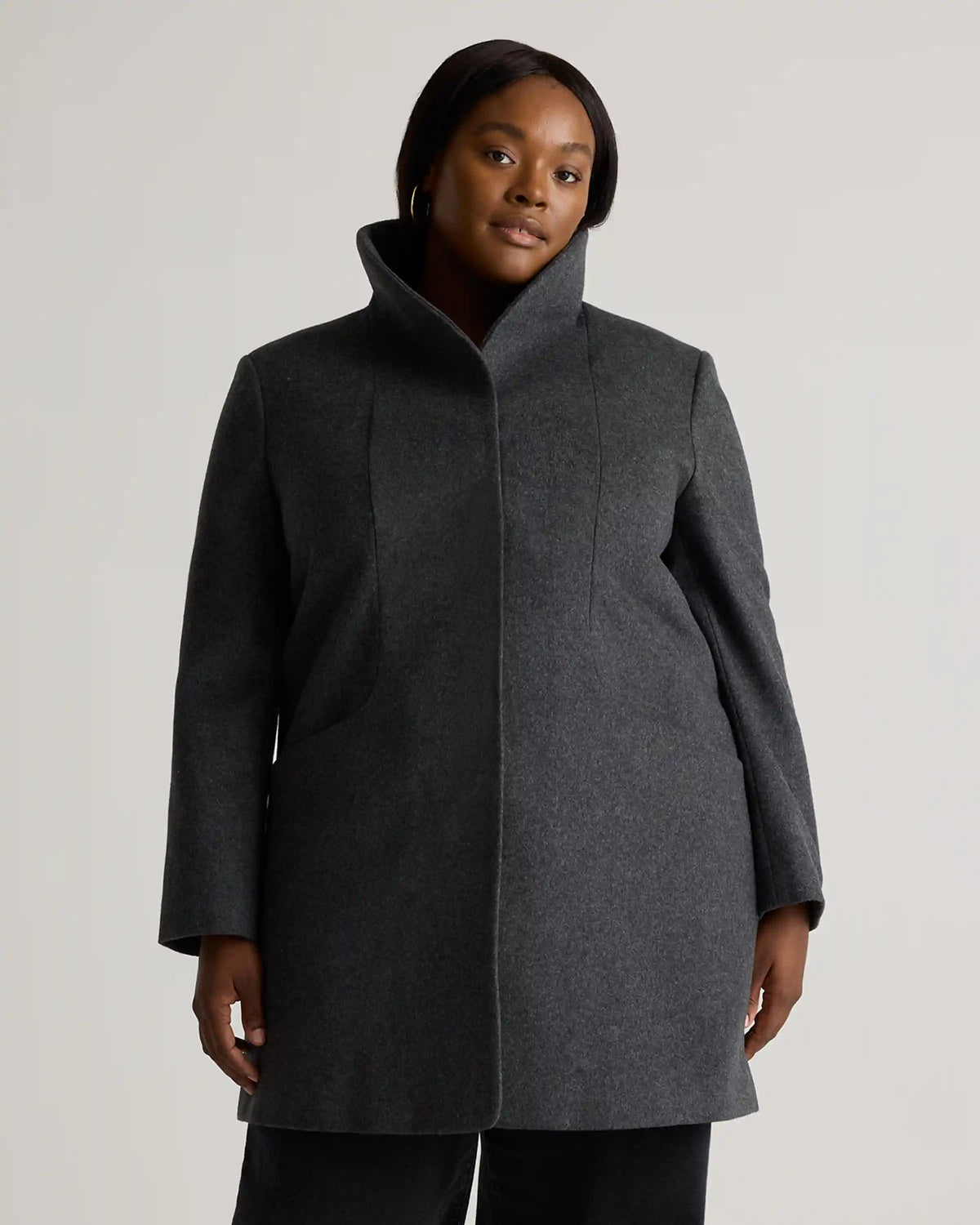 Italian Wool Cocoon Coat