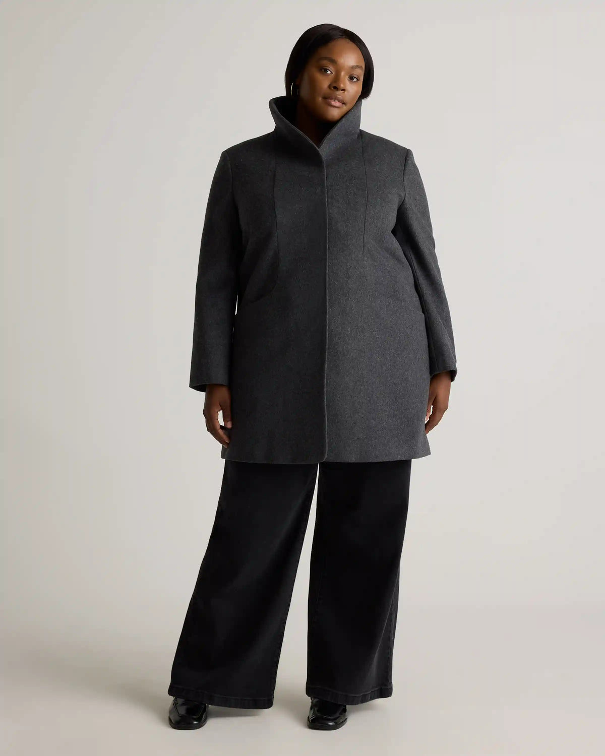 Italian Wool Cocoon Coat
