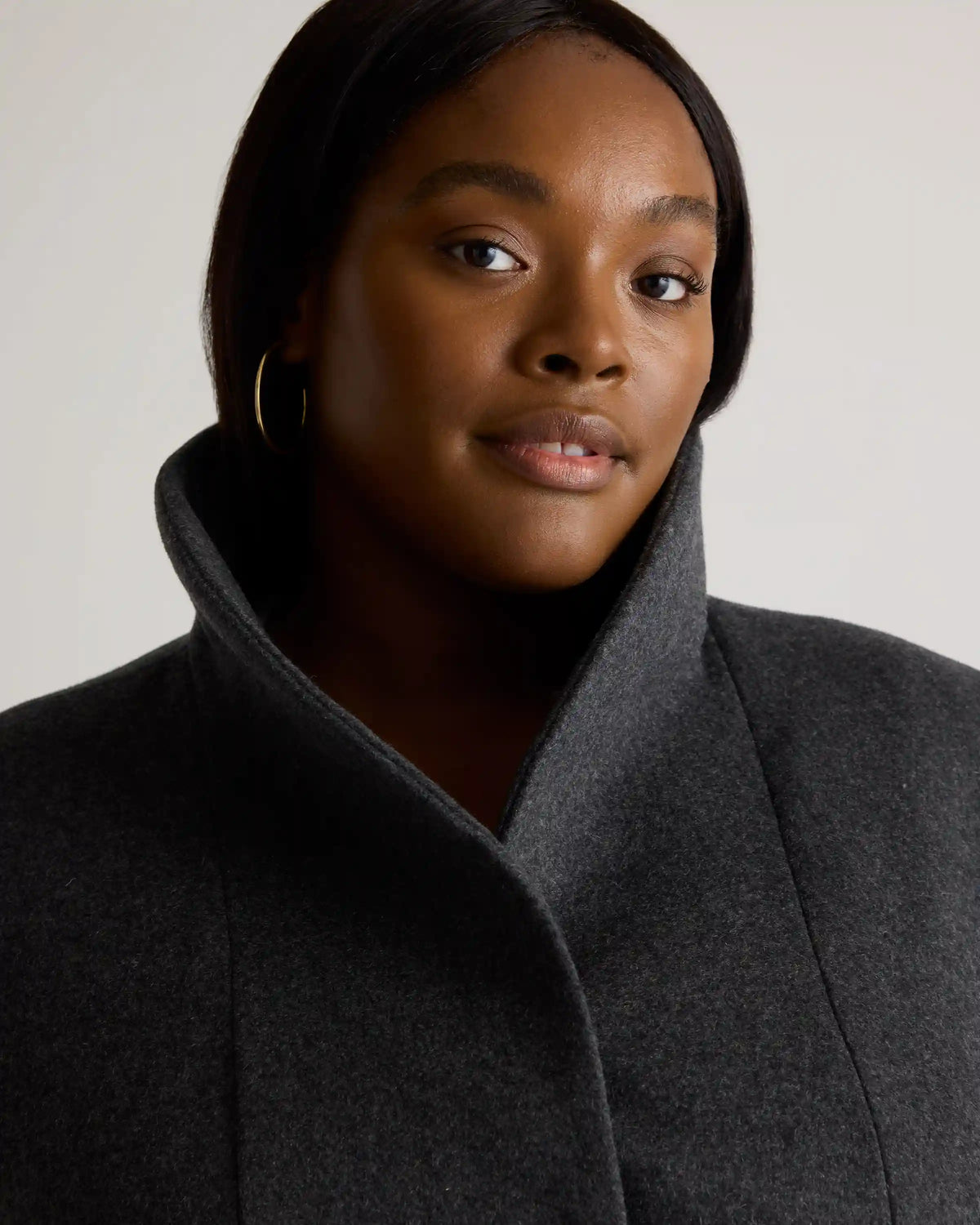 Italian Wool Cocoon Coat