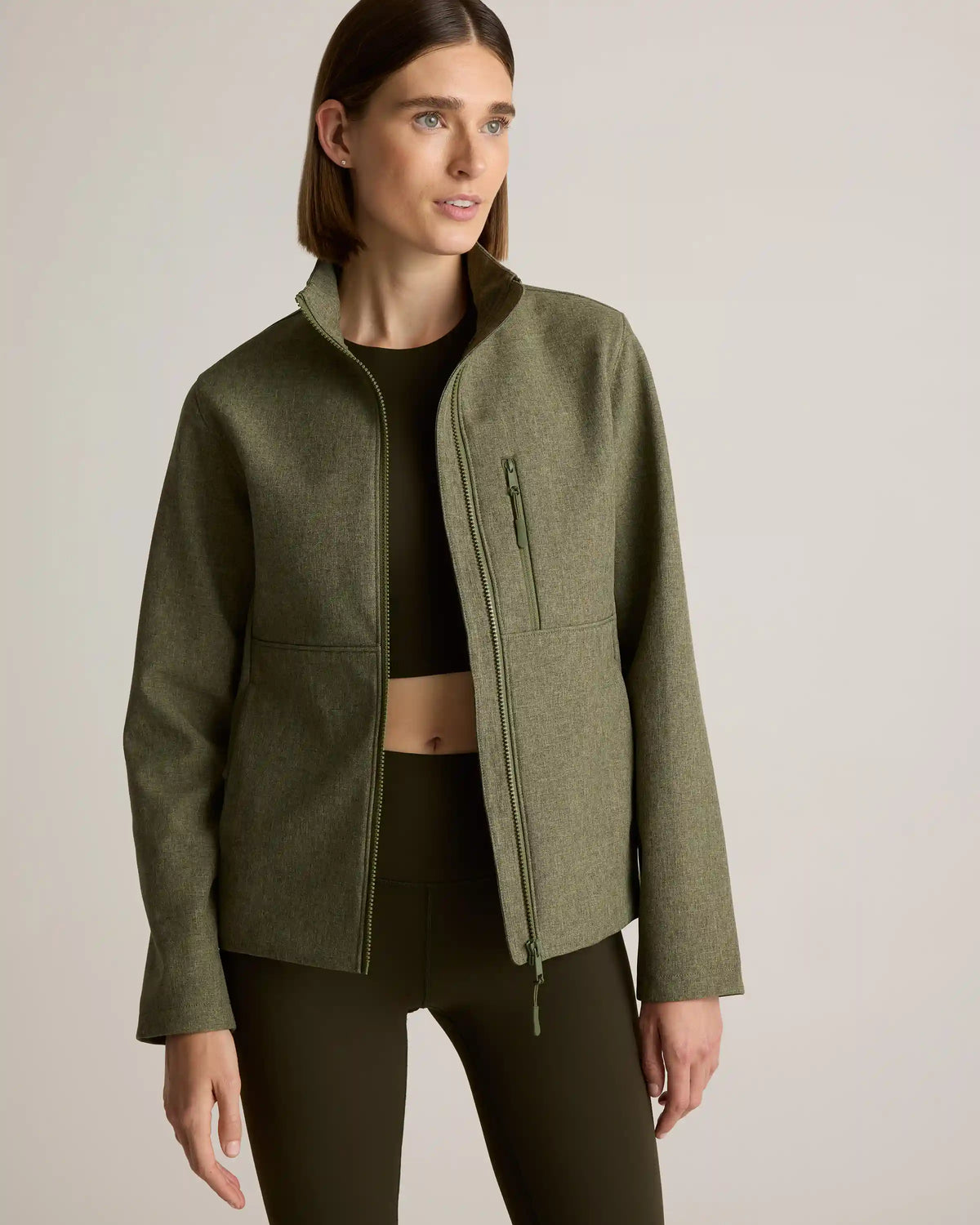Softshell Fleece-Lined Full-Zip Jacket