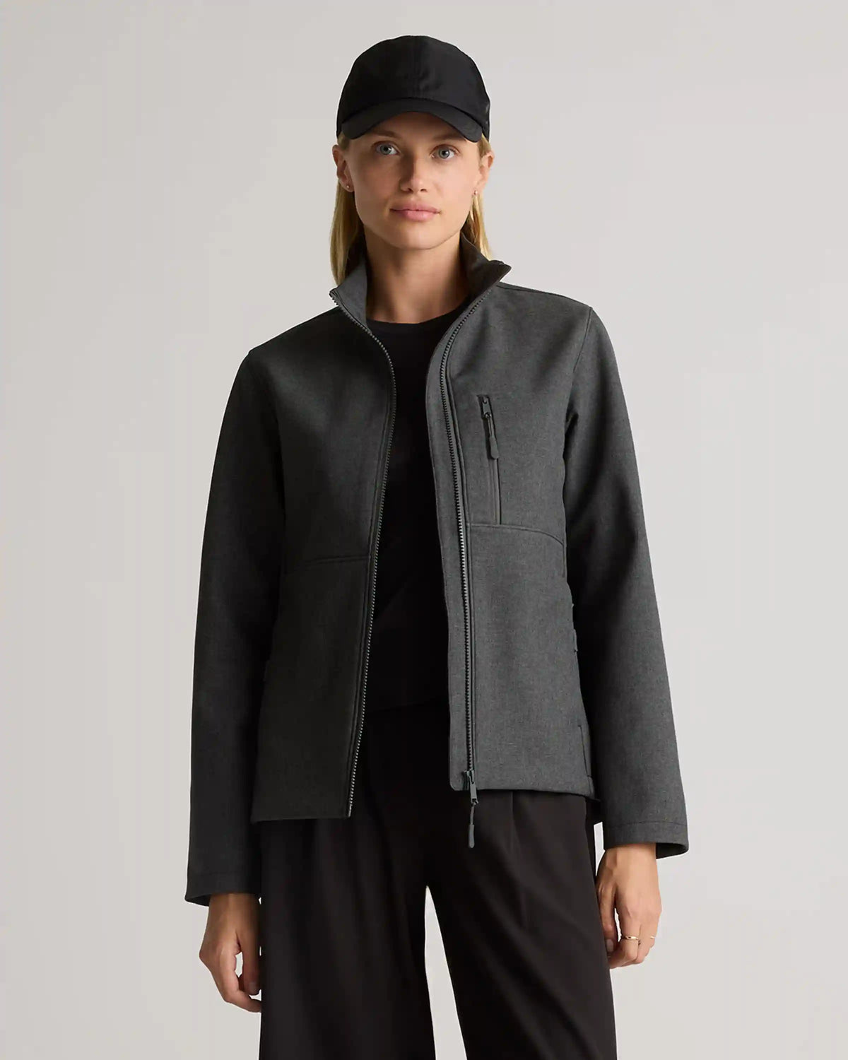 Softshell Fleece-Lined Full-Zip Jacket