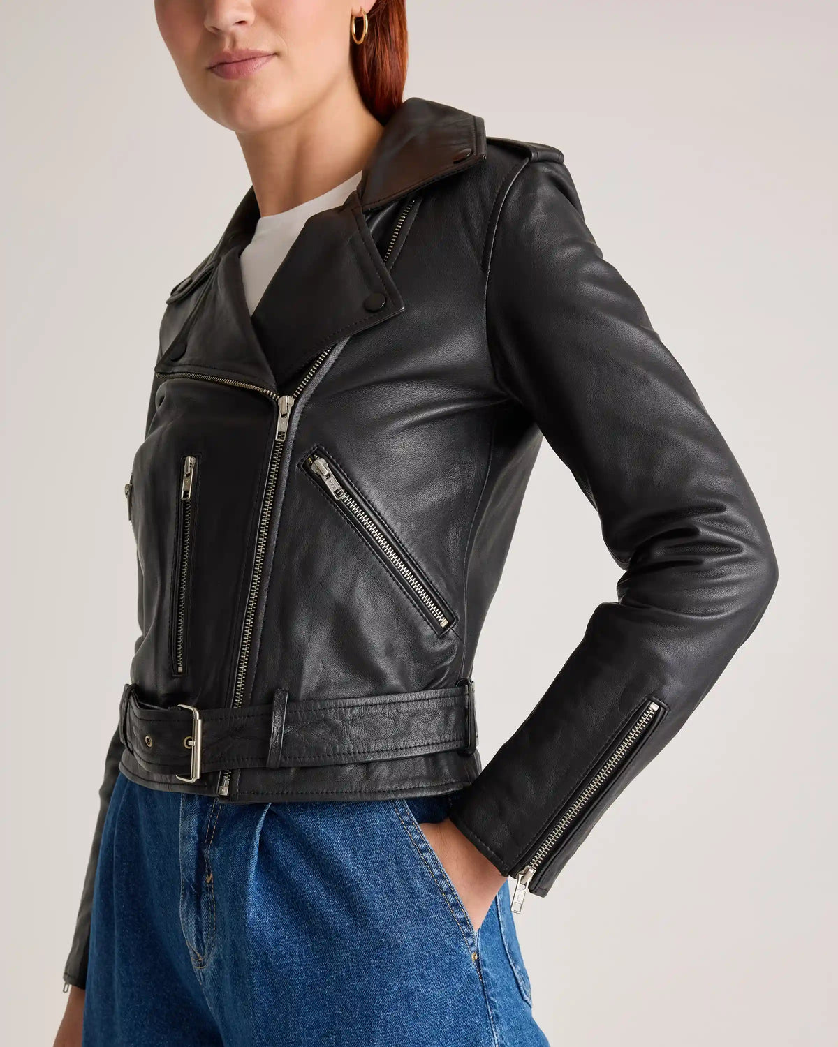 100% Leather Motorcycle Jacket