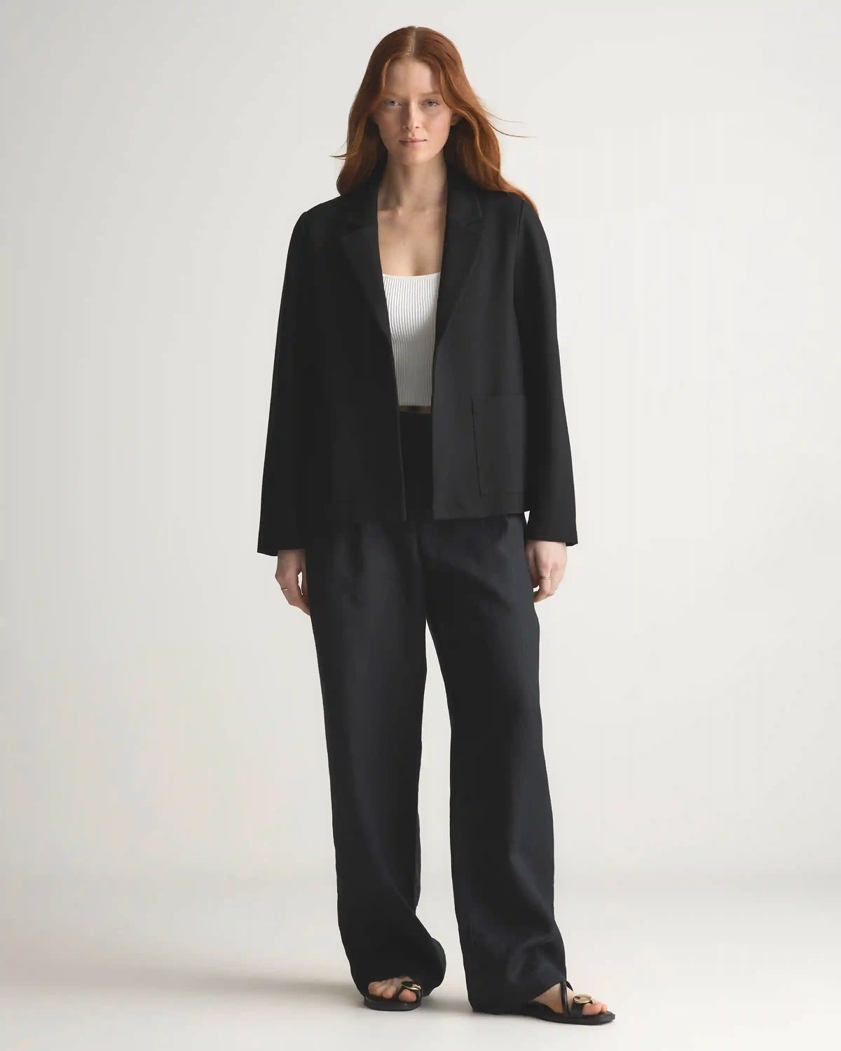 Ultra-Stretch Ponte Open Blazer