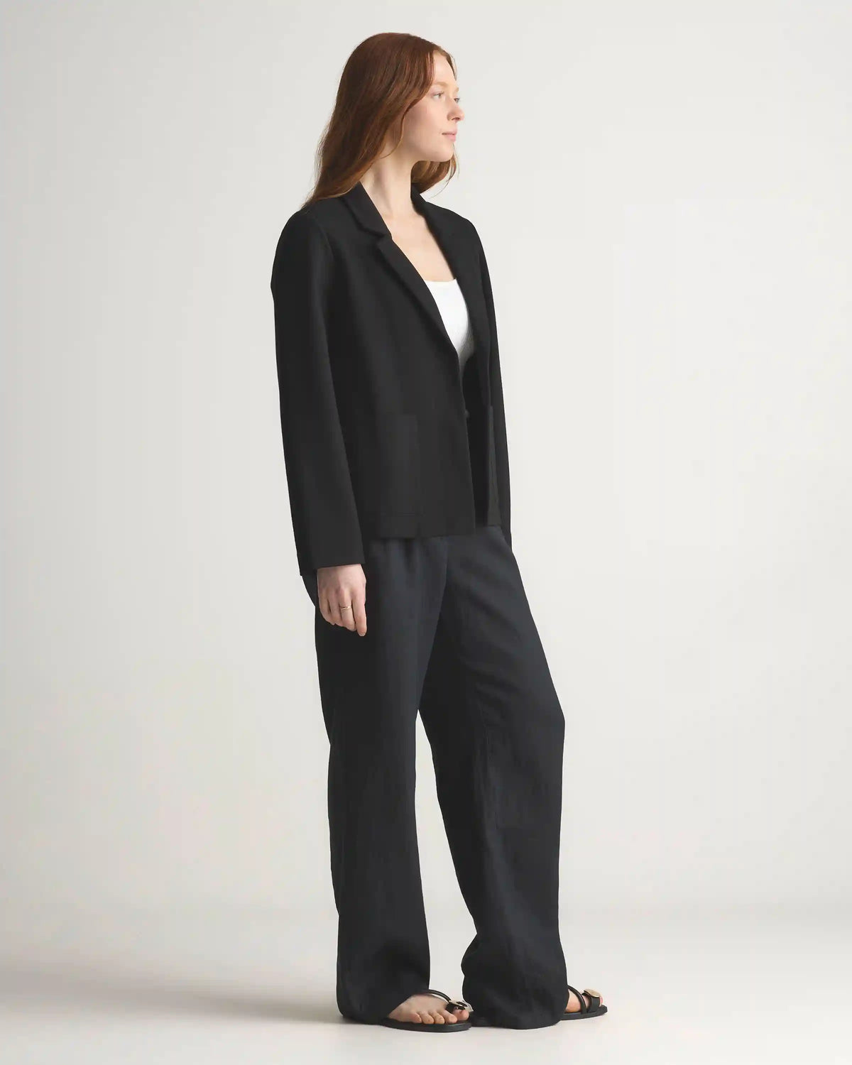 Ultra-Stretch Ponte Open Blazer