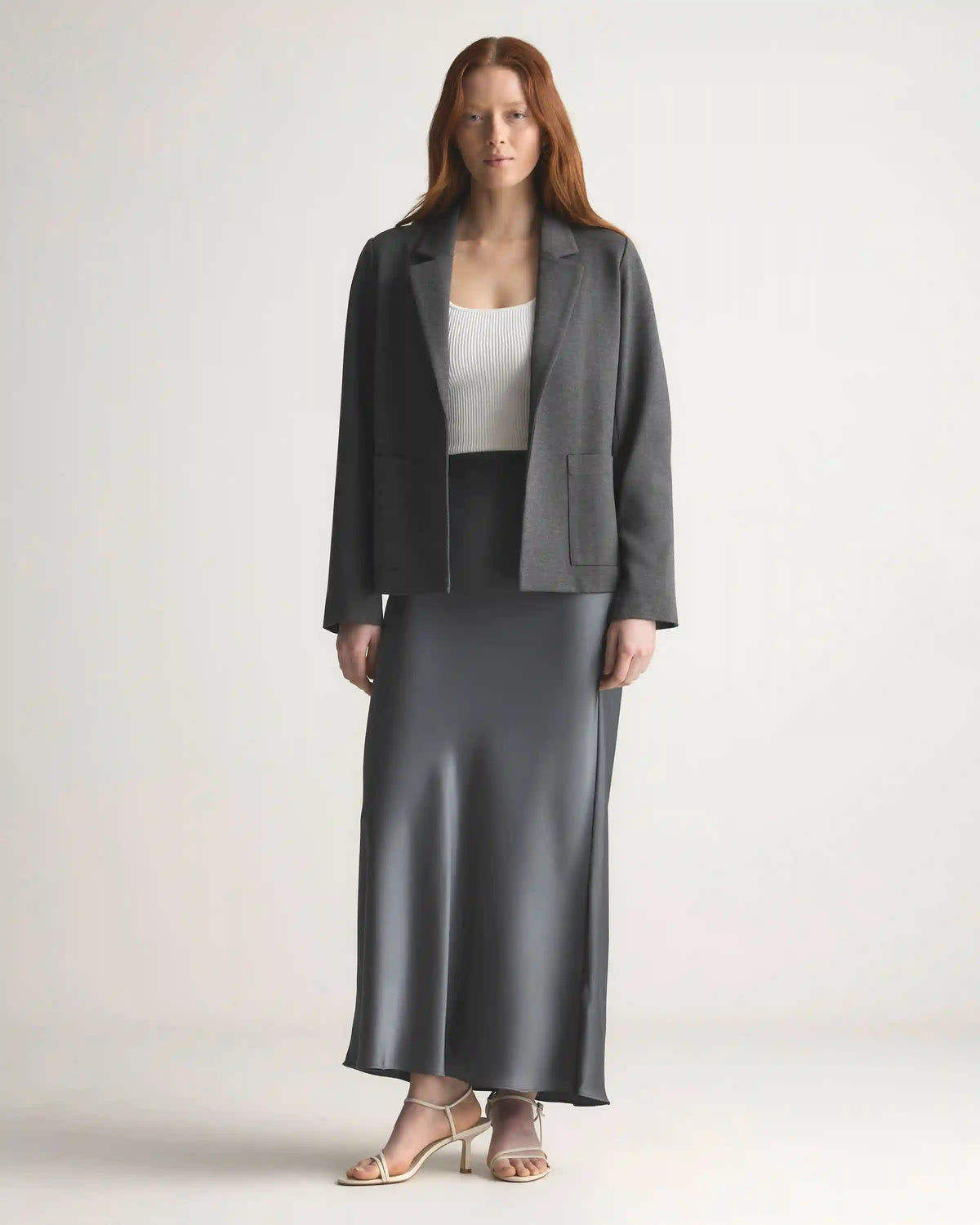 Ultra-Stretch Ponte Open Blazer