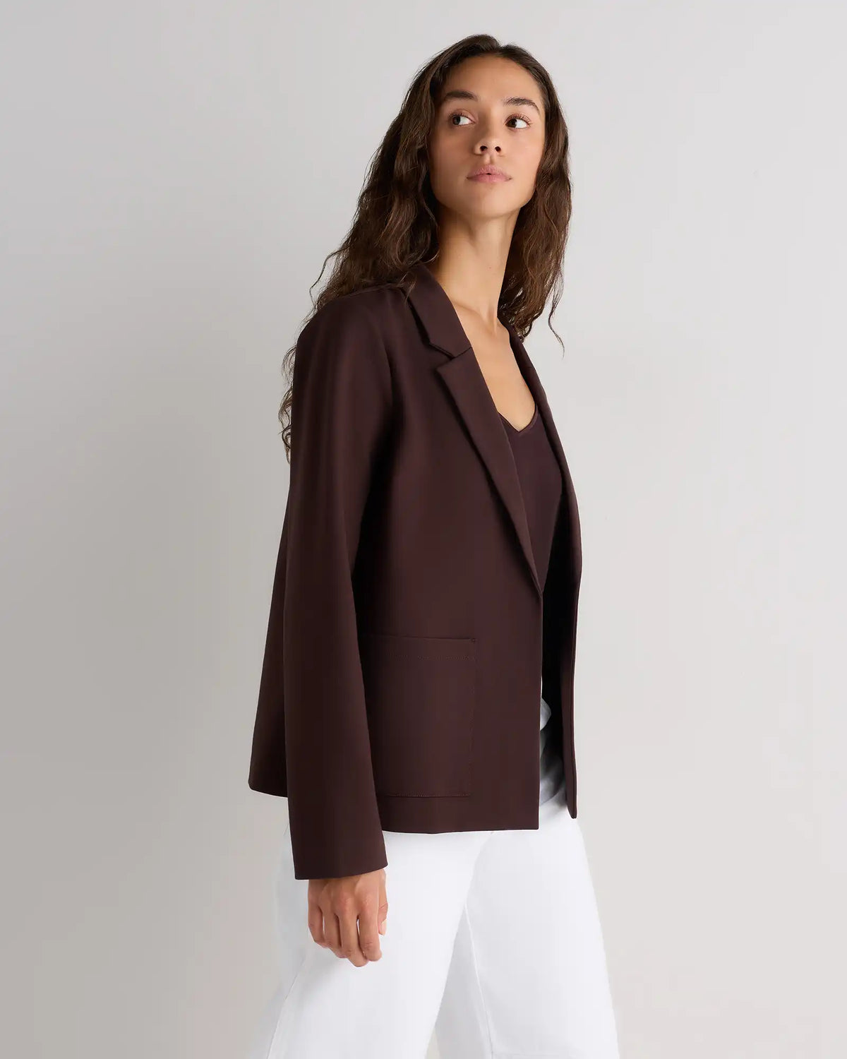 Ultra-Stretch Ponte Open Blazer