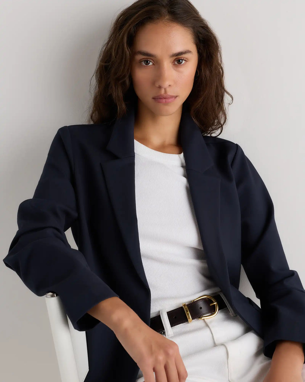 Ultra-Stretch Ponte Open Blazer