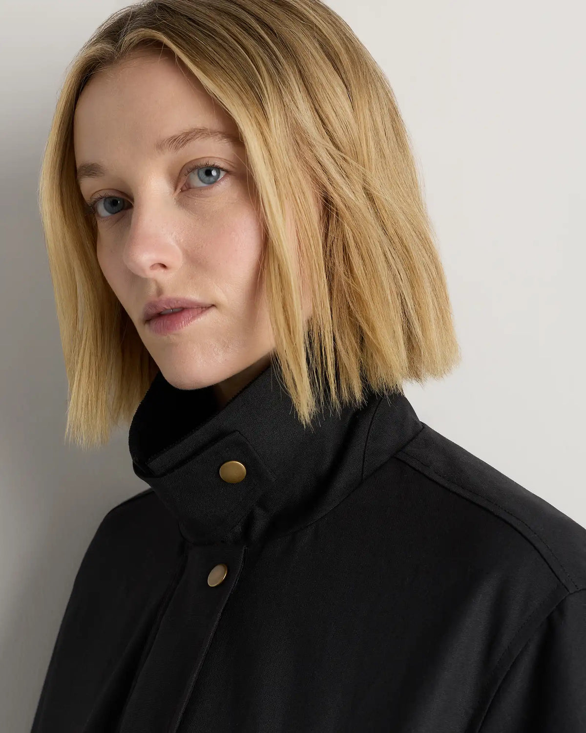 Organic Waxed Cotton Cropped Barn Jacket