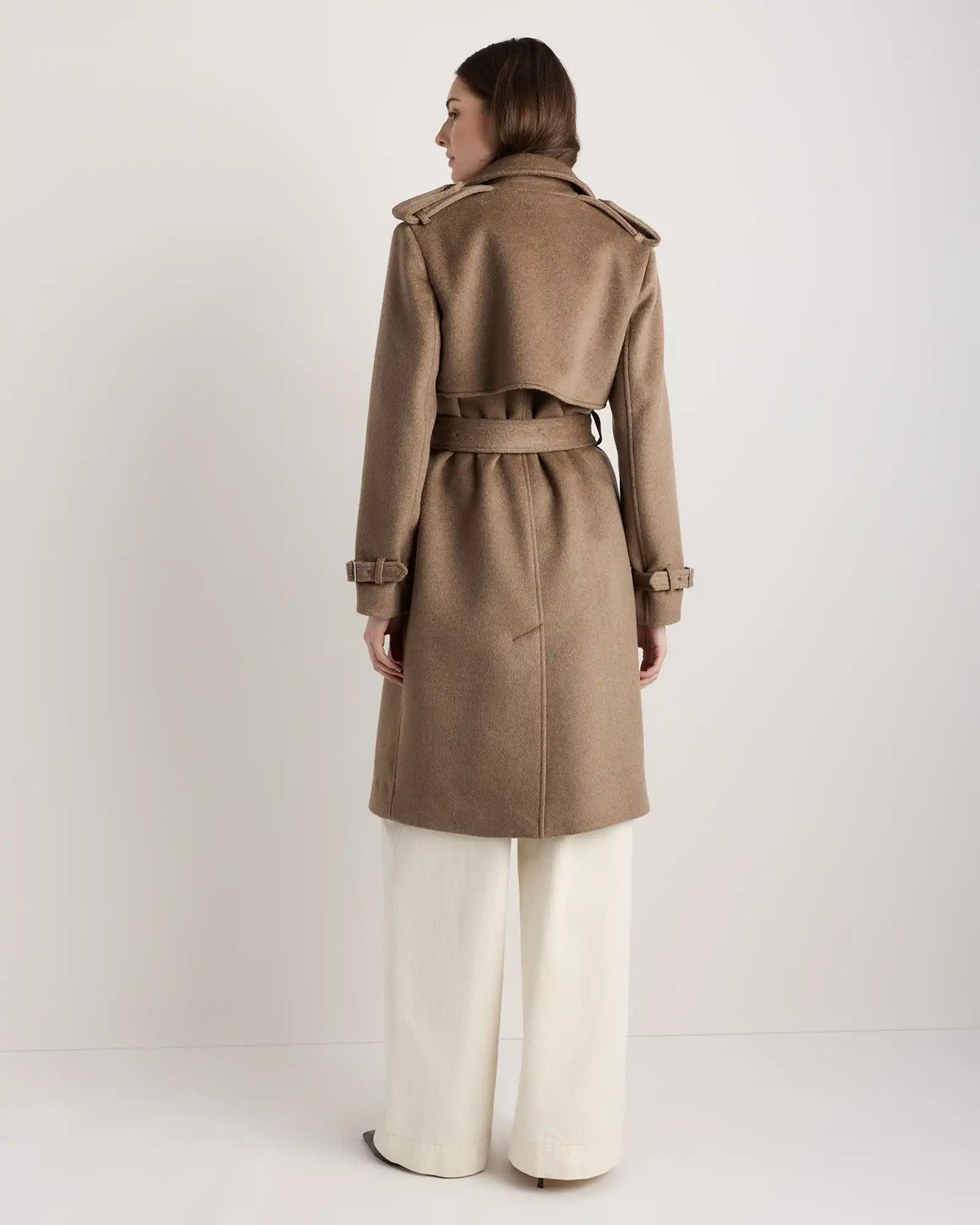 100% Mongolian Cashmere Trench Coat