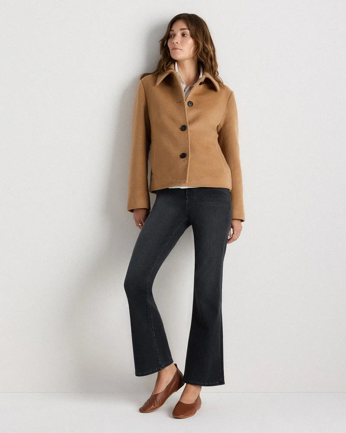 Wool Cashmere Short Coat