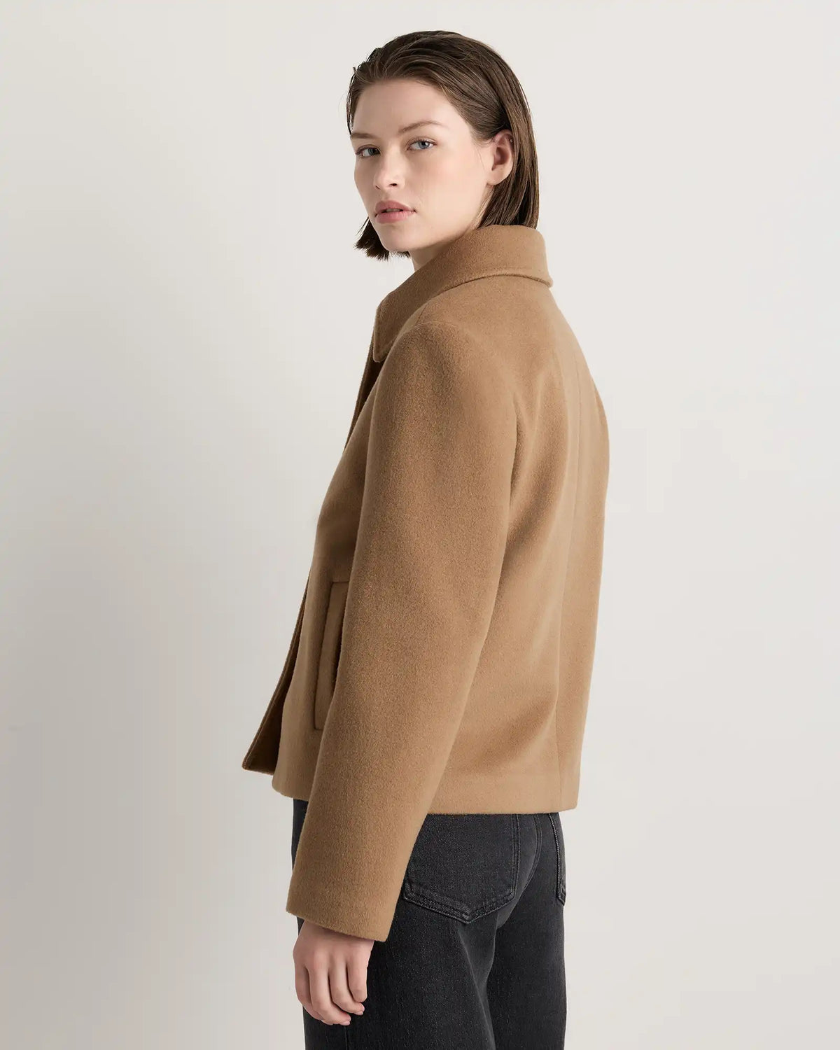 Wool Cashmere Short Coat