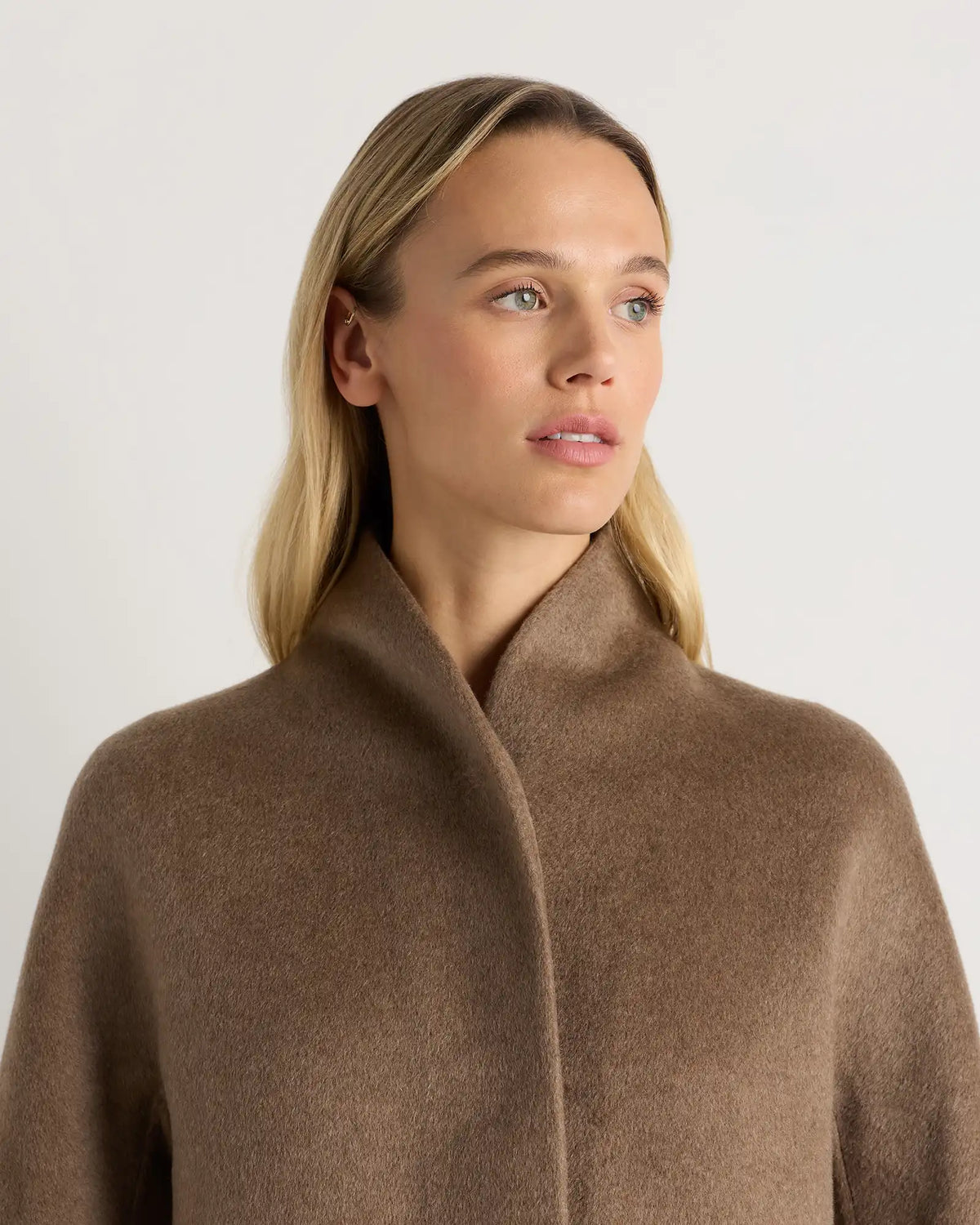 100% Mongolian Cashmere Double-Faced Cocoon Coat