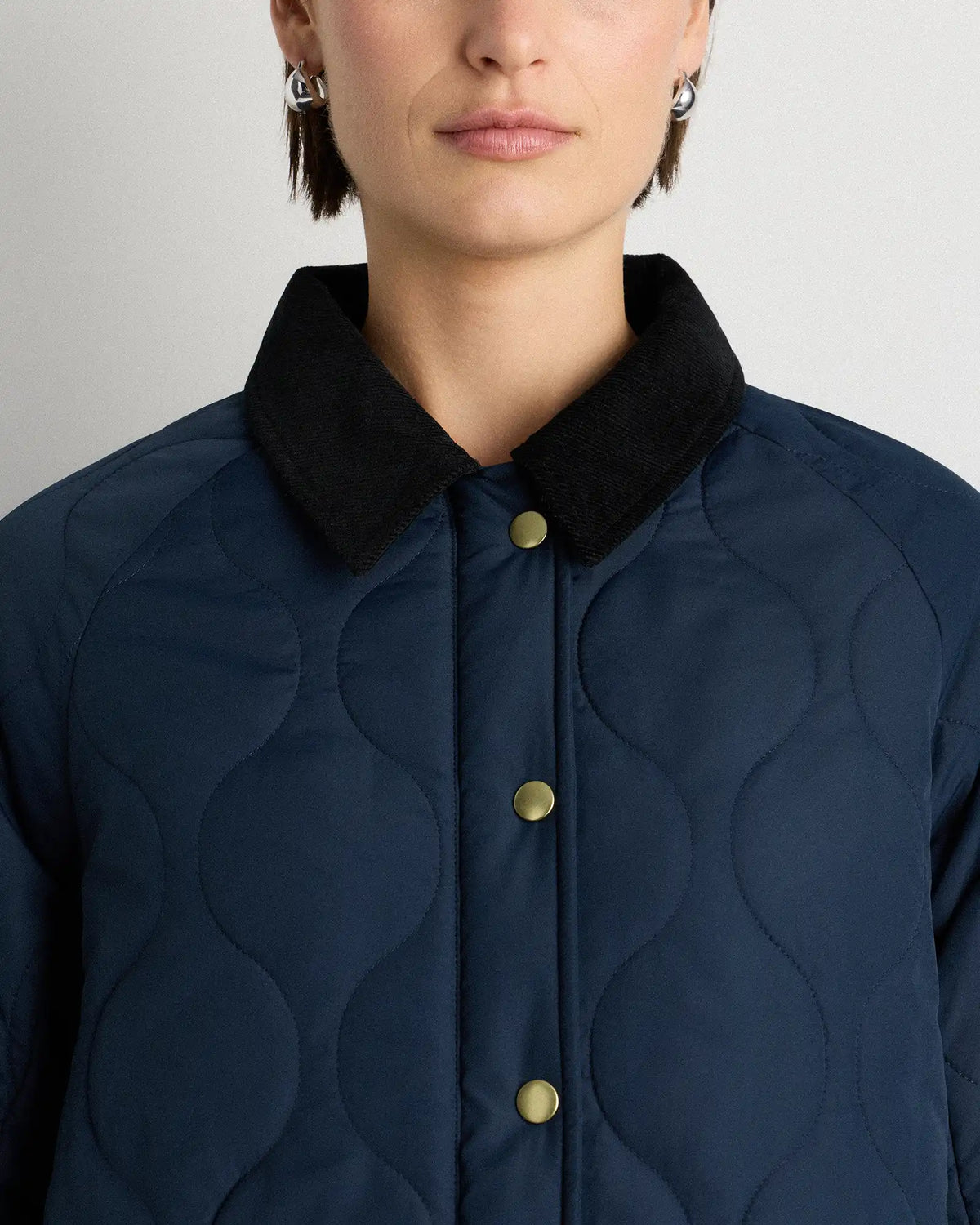 Featherless Quilted Hooded Long Puffer Jacket
