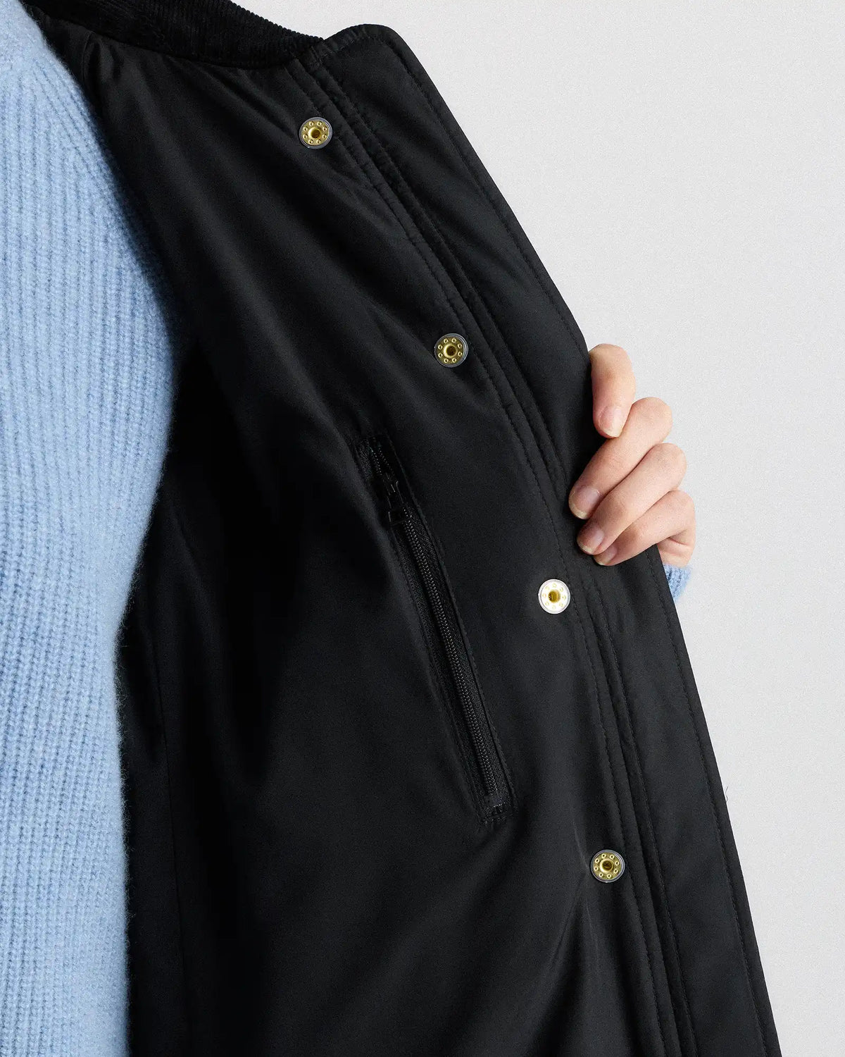 Featherless Quilted Hooded Long Puffer Jacket