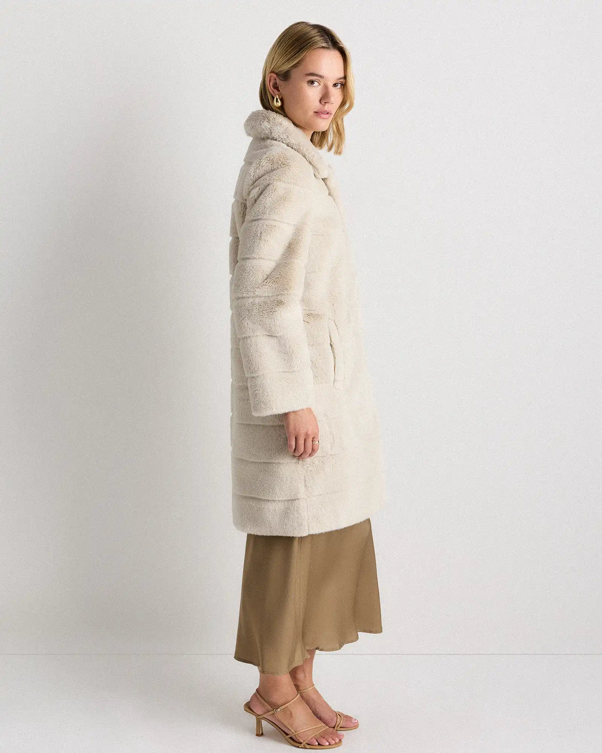 Faux Fur Long Coat