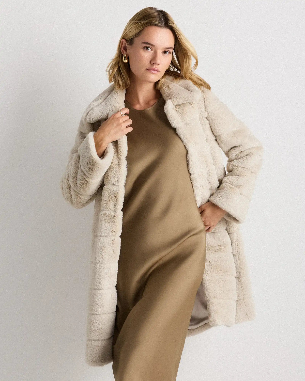 Faux Fur Long Coat