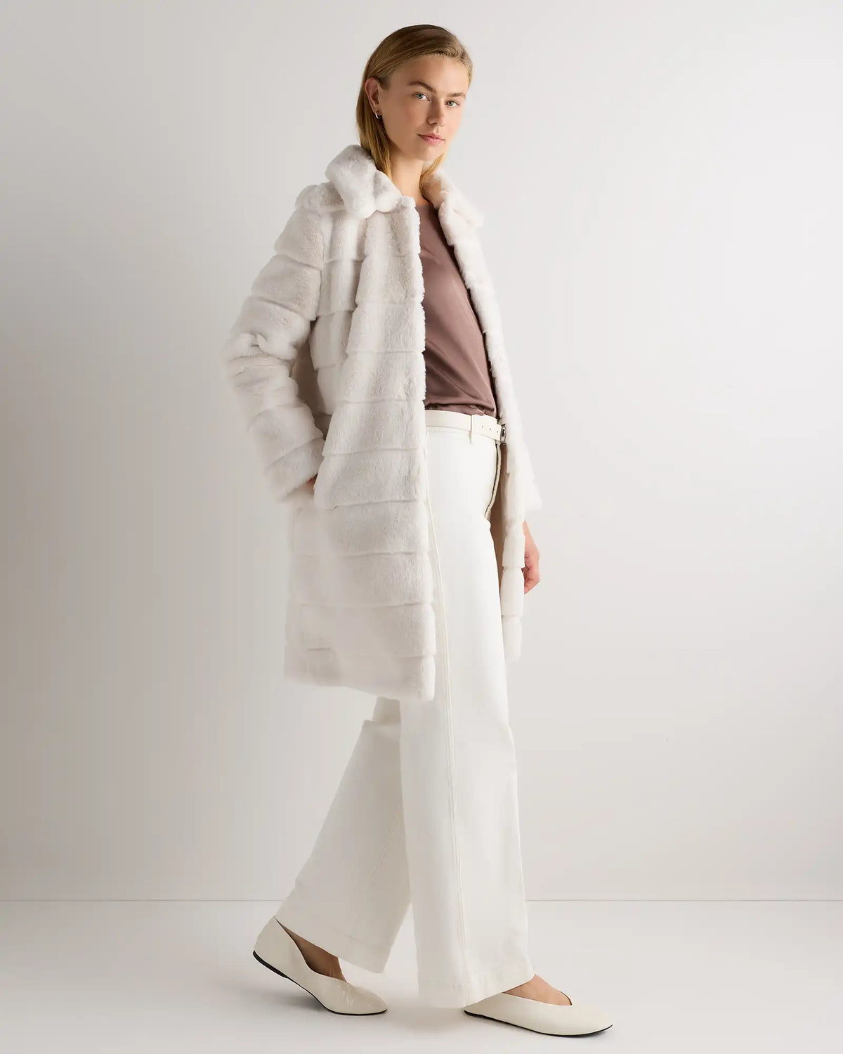 Faux Fur Long Coat