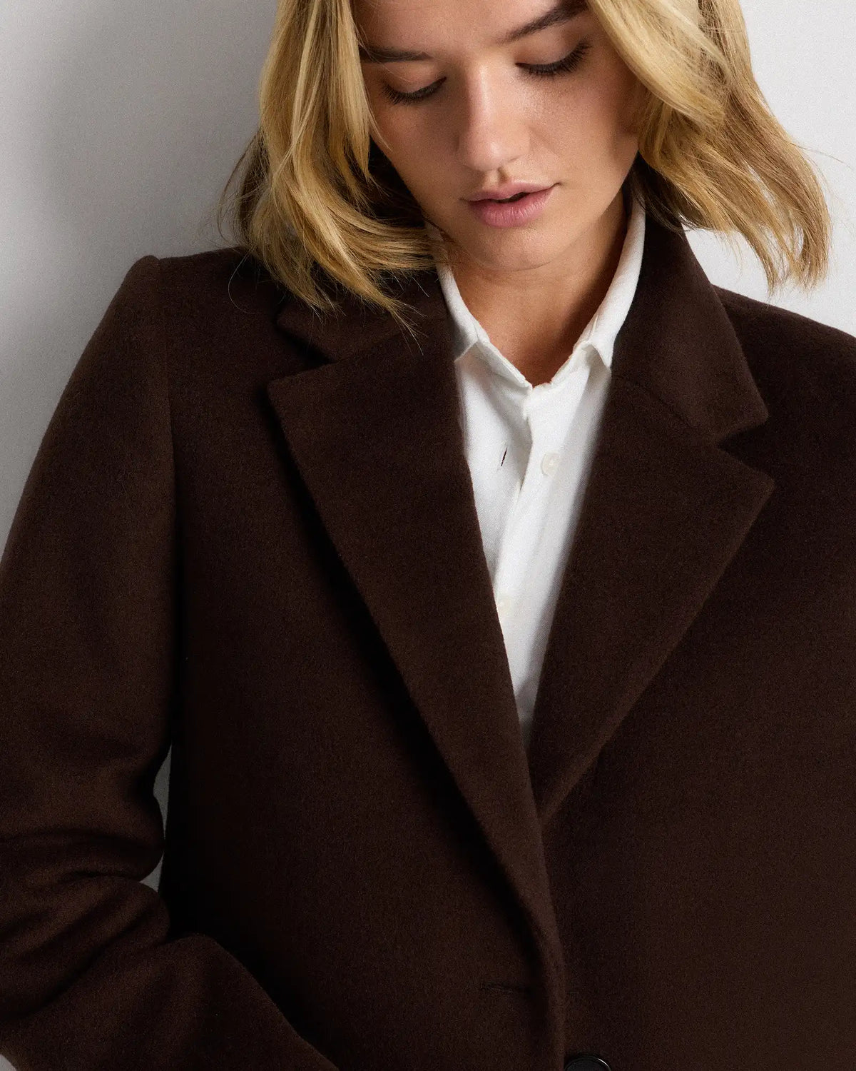Wool Cashmere Blazer Coat