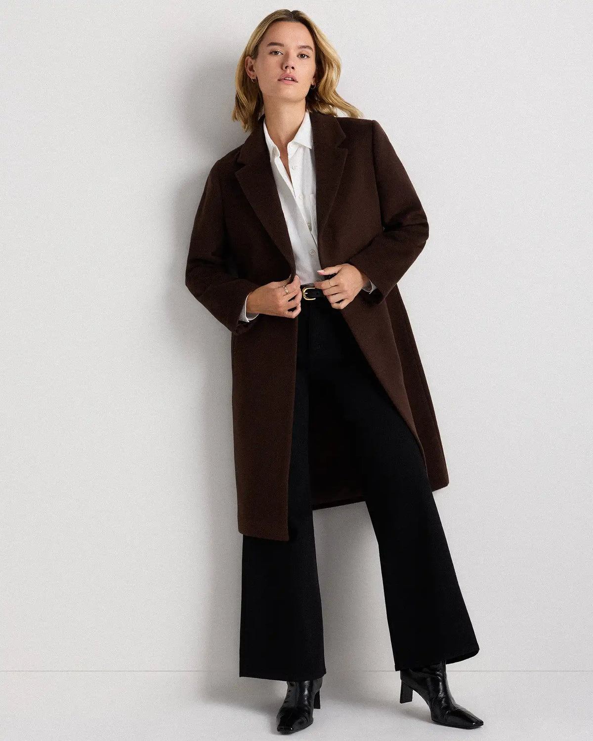 Wool Cashmere Blazer Coat