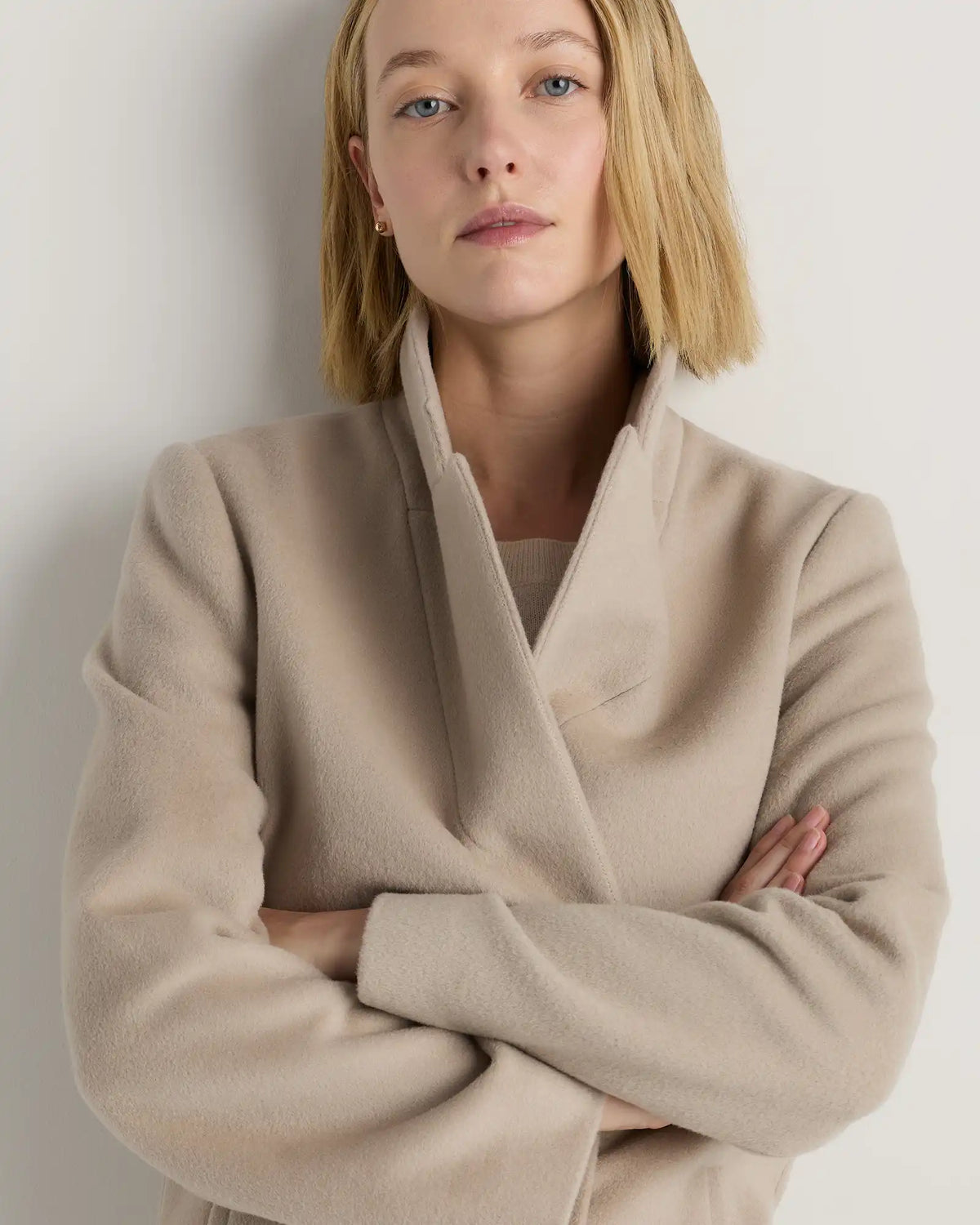 Wool Cashmere Blazer Coat