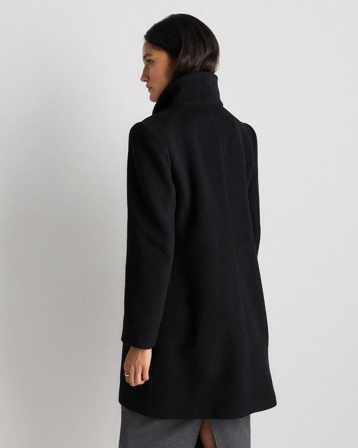 Wool Cashmere Cocoon Coat