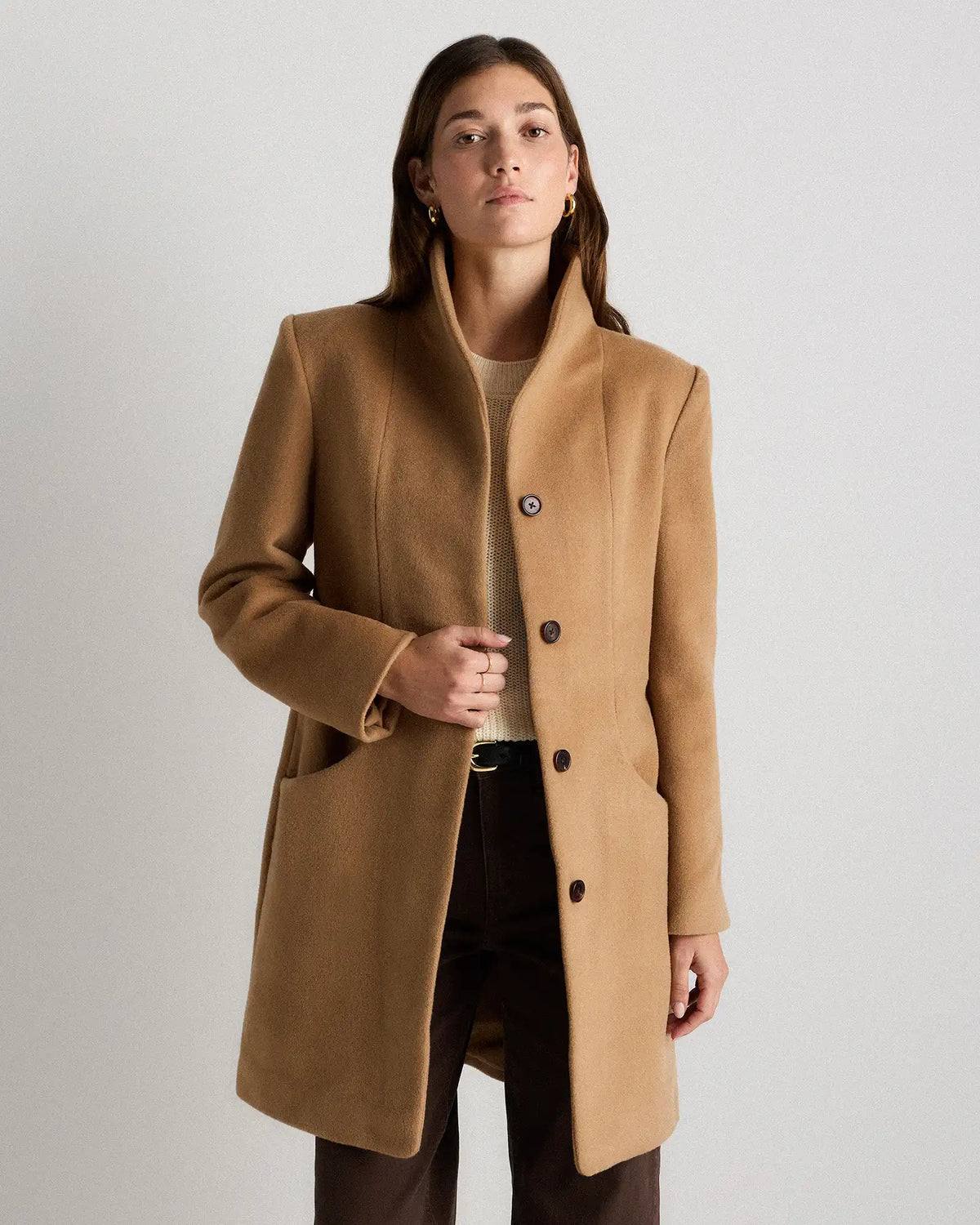 Wool Cashmere Cocoon Coat