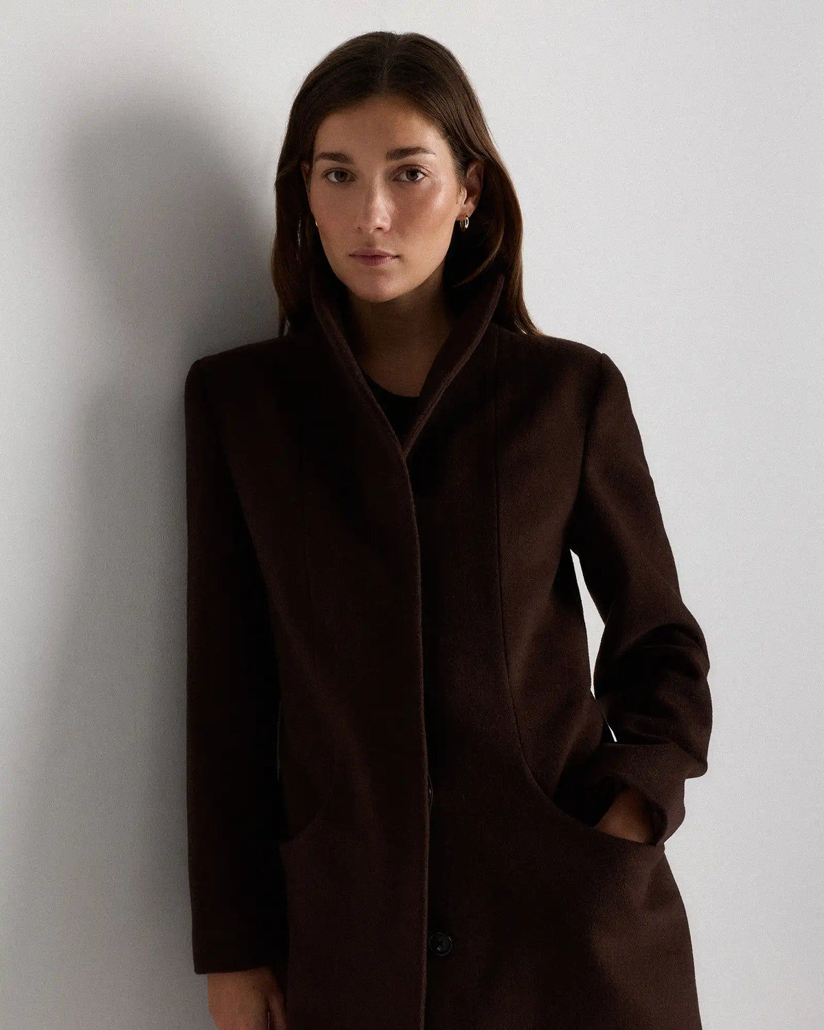 Wool Cashmere Cocoon Coat
